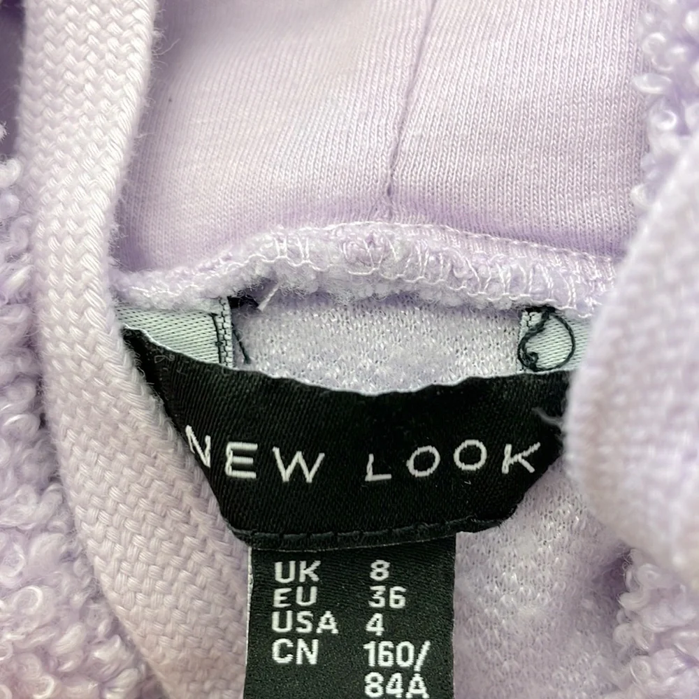 New Look • Lilac Teddy Hoodie - Picture 7 of 12